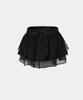 Lupeon Frill Cancan Skirt [Black]