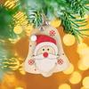 Cartoon Santa Claus Pendant Wooden Christmas Tree Decoration Christmas Wooden Ornament  Holiday