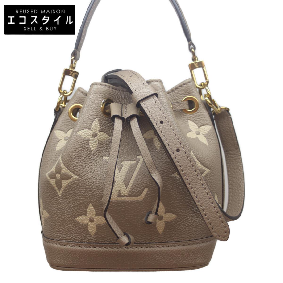 

LOUIS VUITTON M46291 Tourtrell Gray, Cream Bicolor Monogram En Plant Nano Noe Shoulder bag Monogram Ann PlattUsed
