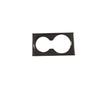 Carbon Fiber Fit For Benz ML GL Car Central Console Water Cup Frame Trim 2012-16