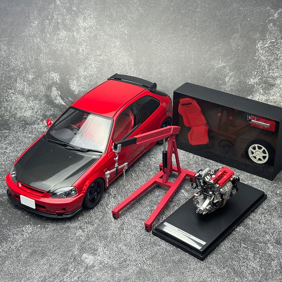 AAALW1 Motorhelix MH 1:18 FOR Honda Civic TypeR EK9 Car model Sports Static model Birthday present