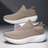 Women's Black Sport Shoes Men Casual Lightweight Slip On Walking Socks Shoes Couple Jogging Sneakers Plus Size