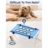 Pet Grooming Hammock Stand Foldable Dog Cat Nail Trimming Helper Mesh Bathing Drying Table for Small Pets