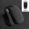Leather Car Key Case Cover Shell Fob For Hyundai Protector Keychain