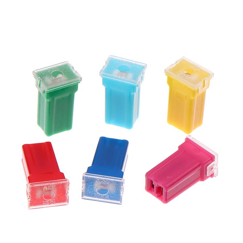5Pcs Mini Square Fuse 20A 30A 40A 50A 60A Set Automotive Car Fuse With Plastic Box Assortment Auto Fuse