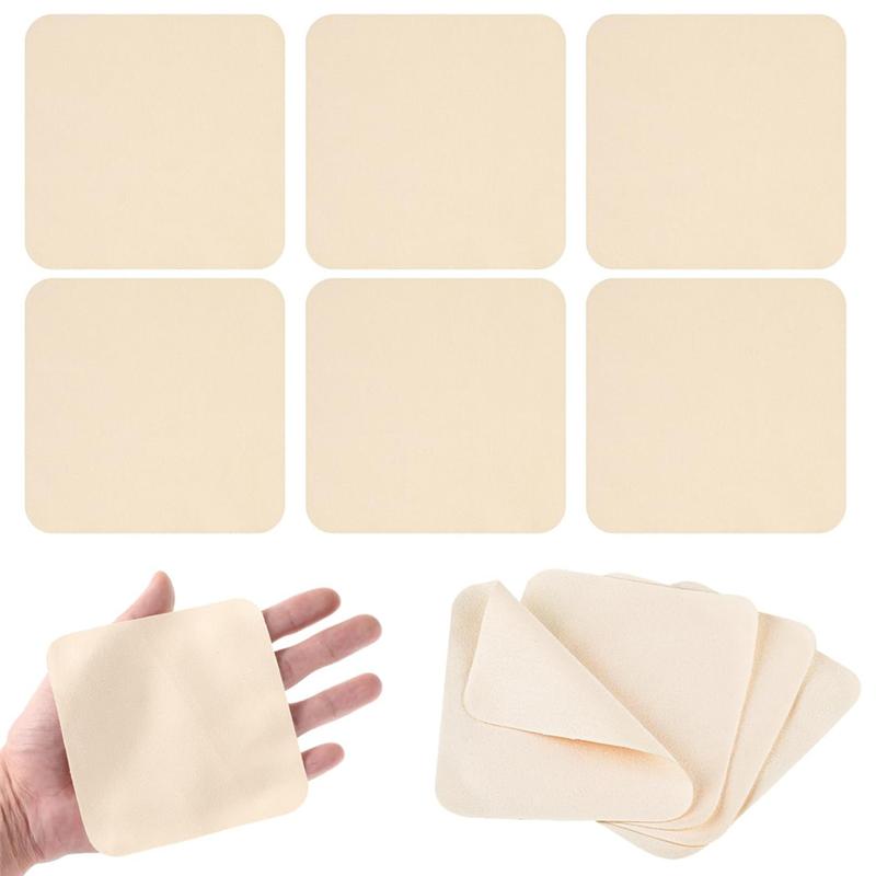 M-Modern-Pottery Tools 25 Pcs Chamois Pottery Tools For Smoothing Pot Rim Chamois Clay Pottery Kit Pottery Trimming Tools бежевый