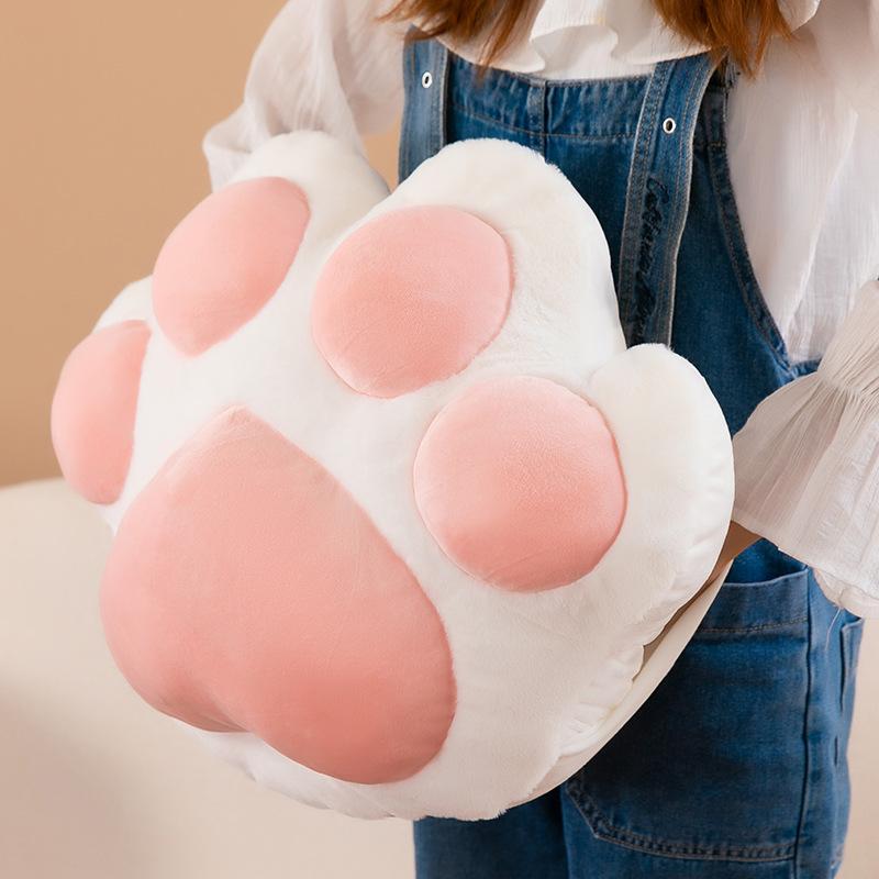 Cat Claw Bear Paw Throw Pillow Plush Toy Winter Hand Warm Intervention Doll Bedside Sofa Cushion