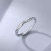 925 Silver-Plated Open Ring: Elegant Niche Design for Women