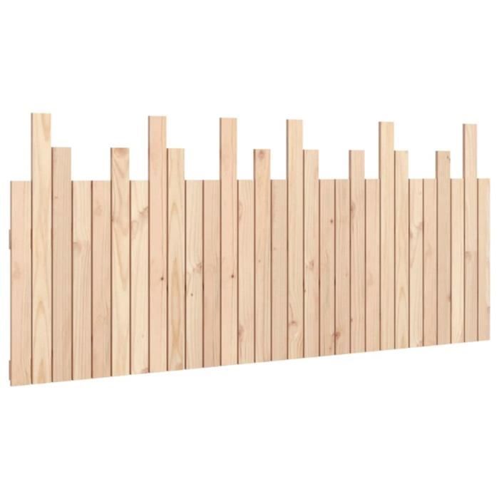 824813 vidaXL Tête de lit murale 185x3x80 cm Bois massif de pin