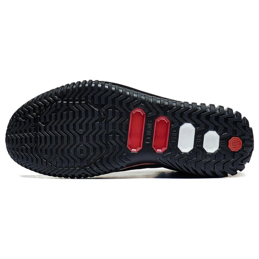 New LiNing Badfive 3 Anti Slip Wear Resistant Mid Top Basketball Shoes Men's Black ABFT025-2
