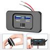 Fast Charger Socket QC 3.0 Car Charger Dual USB Car Charger Dustproof Cap