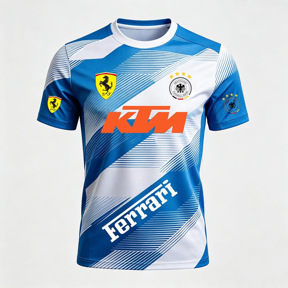 KTM 2026 Men's Football Jersey Quick Dry Breathable Sports T-Shirt