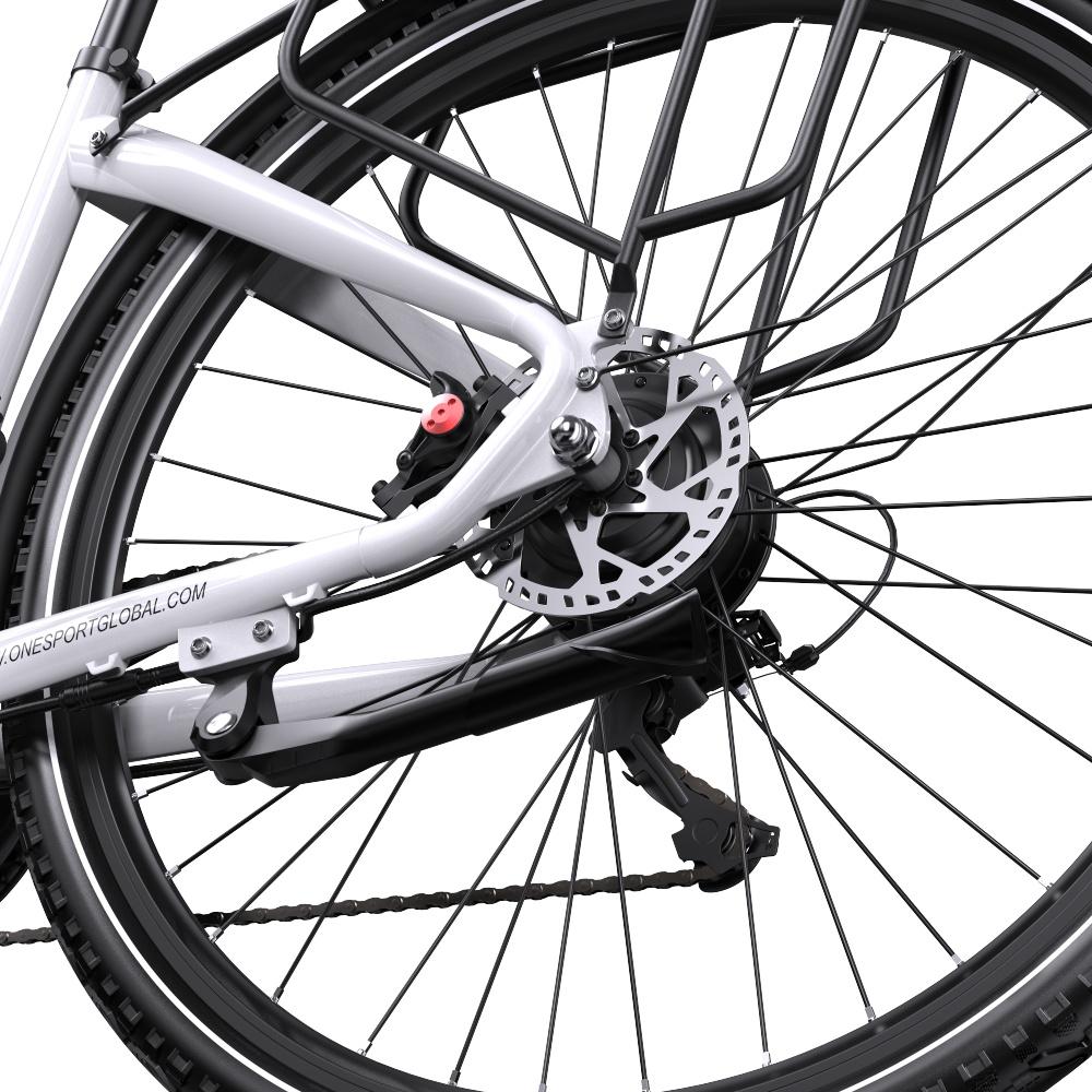 Onesport OT05 Pro electric bike, 250W motor, 22.5AH battery, 700C*50C tires, torque sensor, hydraulic brake