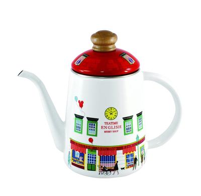 Fuji Enamel Coffee Pot IH Compatible 11cm Enamel Drip Pot Merry Shop MM-11CP S
