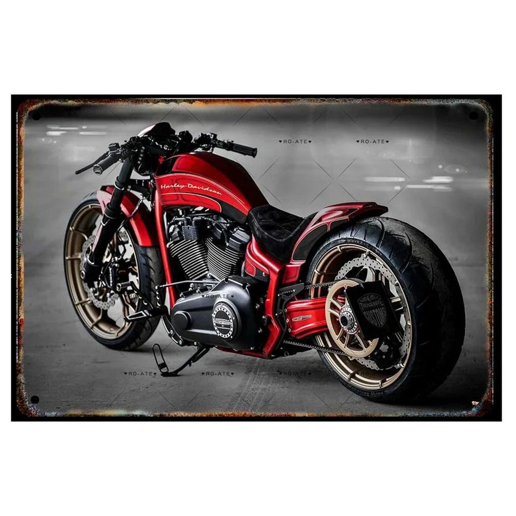 Plaque Metal Tin Signs Motorcycles Wall Decoration Vintage Art Posters Iron Painting for Man Cave Home Cafe Garage Club Bar