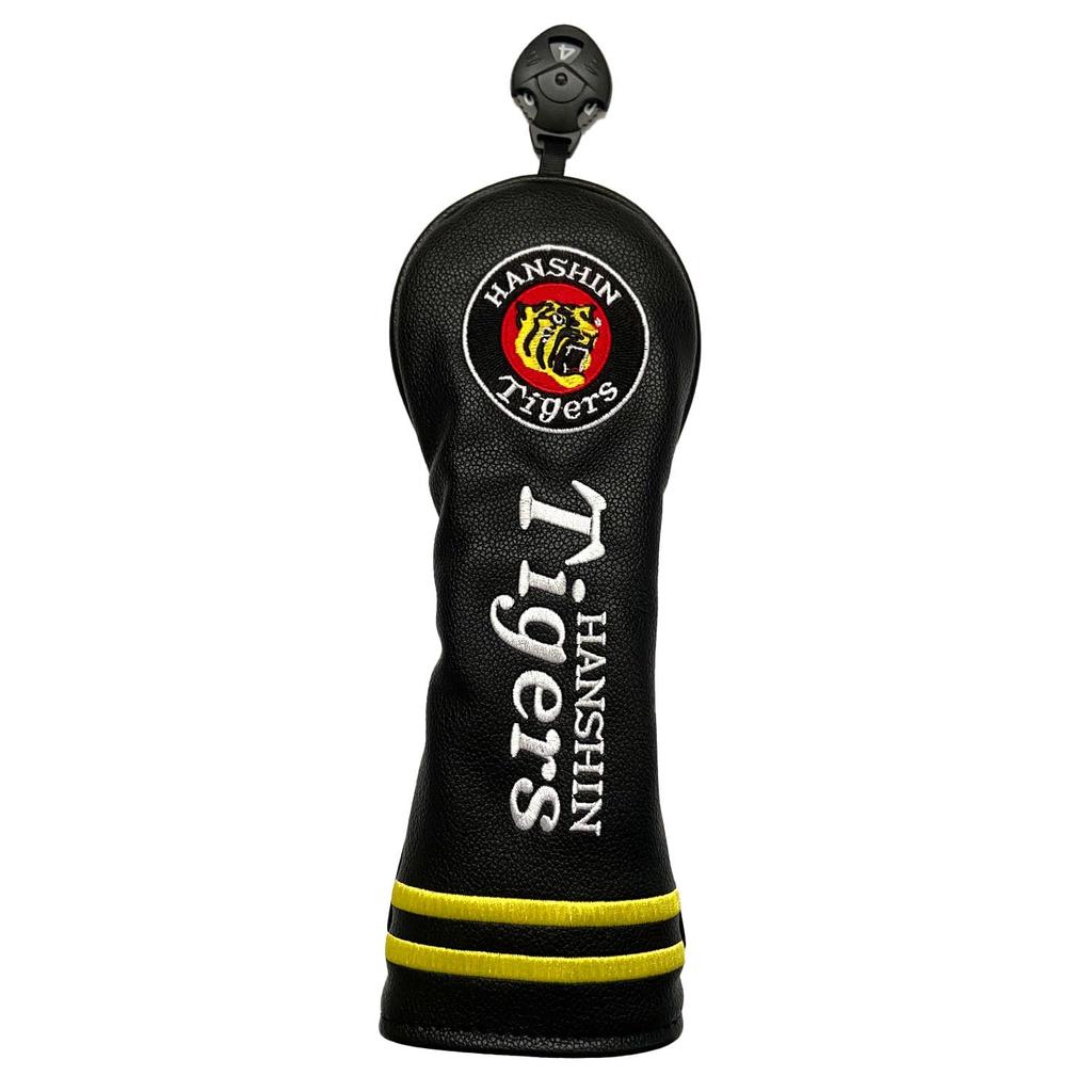Hanshin Tigers Team Approved Golf 2025 Utility Head Cover Head Cover Made with Faux Leather and Directly Embroidered Dial Numbers Callaway TaylorMade
