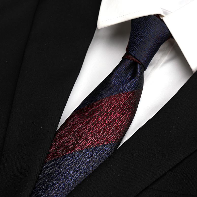 Hong Kong Style Retro Work Professional Tie Men'S Formal Wear Korean Version Of British Business 8Cm Hand-Made Pattern Student Clothing Trend