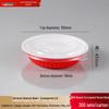Xisenchu Disposable Red and White Corrugated Takeout Bowls with Lids