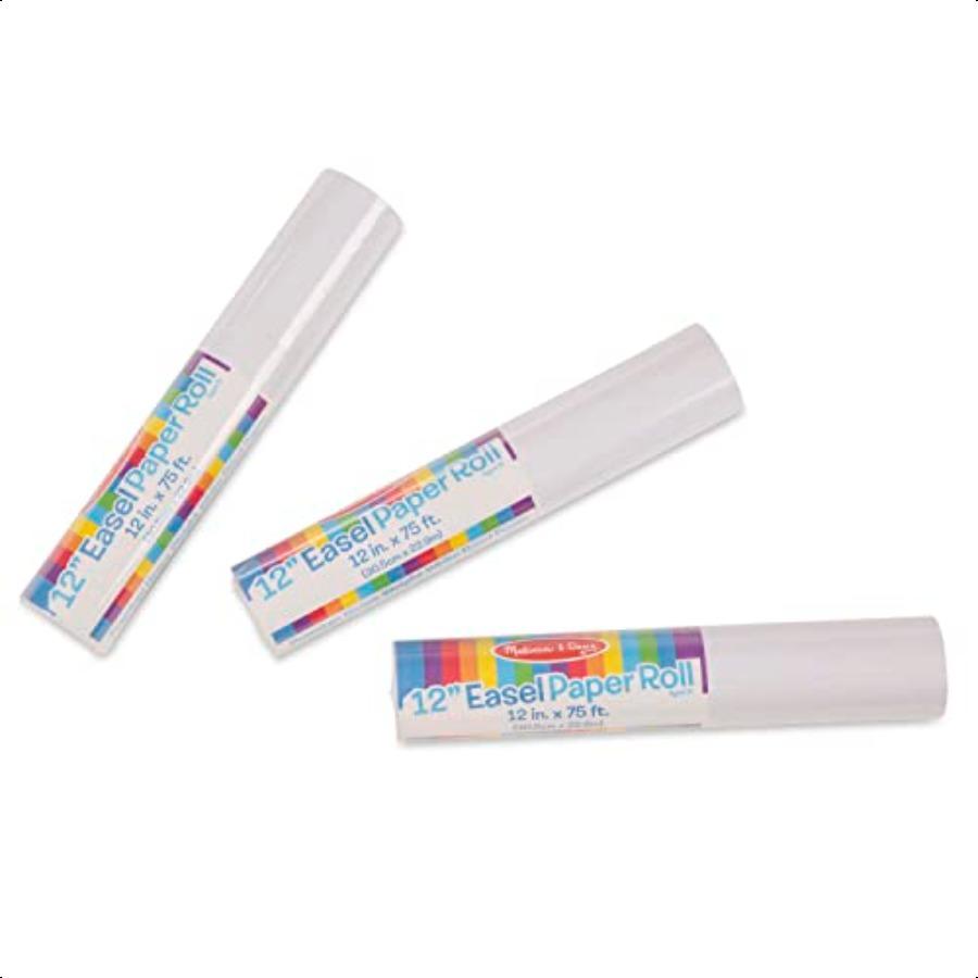 Melissa Doug Tabletop Easel Paper Roll 12 inches x 75 feet 3Pack