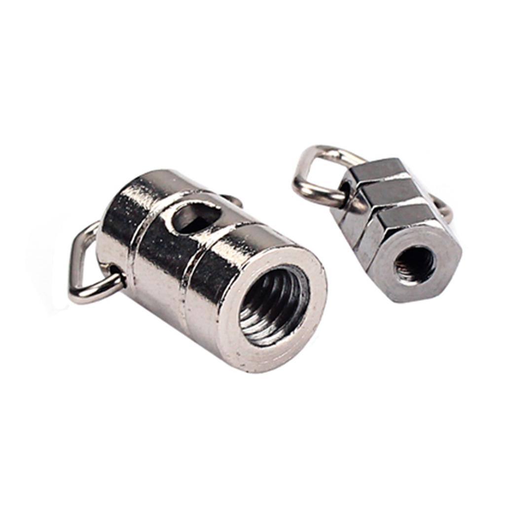 Buy 2 Pieces Different Sizes Nickel Banjo Strap Hooks for Guitar Parts at affordable prices