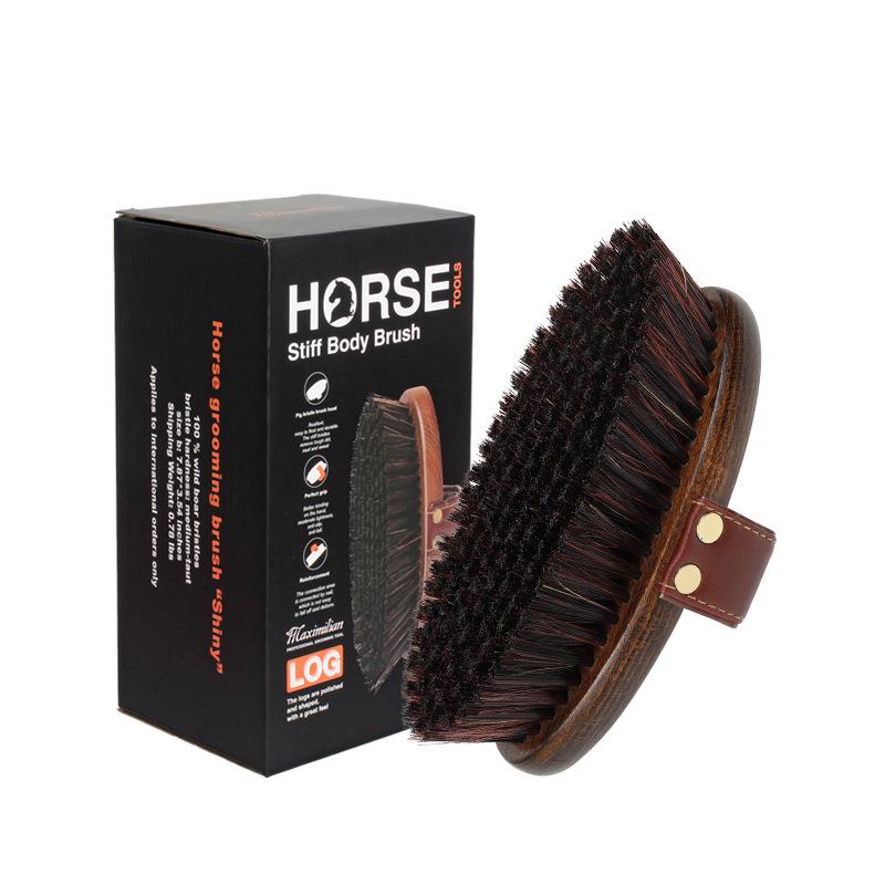 

Расческа для ухода за домашними животными с деревянной ручкой для удаления выпавшей шерсти Horse Brush