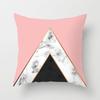 Ins Marble Geometric Print Square Pillow Cover Sofa Cushion Cover