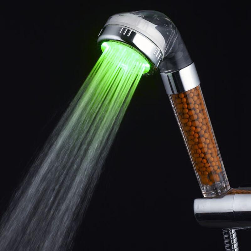 

MDNGLED Color Changing Temperature Control Pressure Boost LED Shower Head