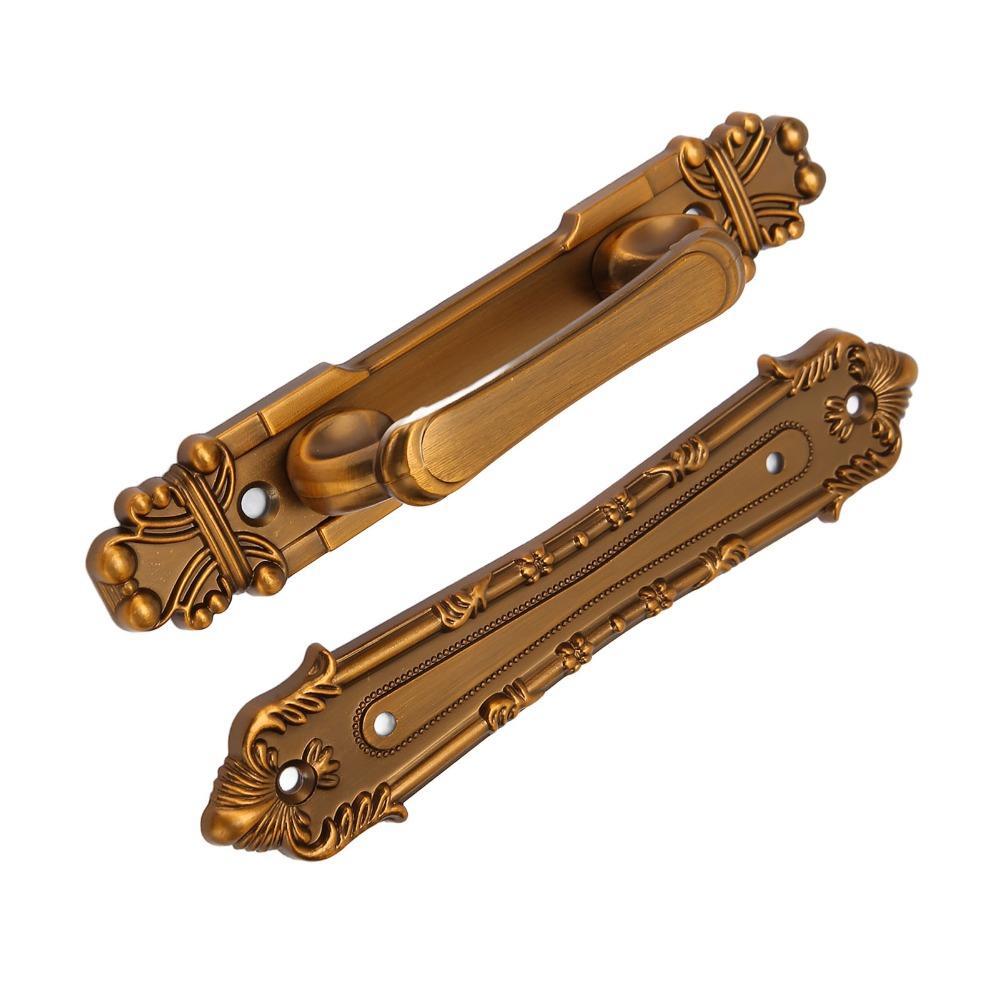 Durable Barn Door Handles Yellowish Bronze Cabinet Door Handles Rustic Door Pulls  Closet