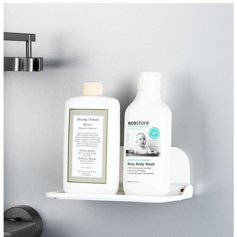 Foldable Storage Rack Wall-mounted Folding Board Bathroom Storage Clothes Toilet Storage Wall-mounted Punch-free Rack