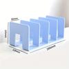 1pc Bookshelf Desktop Book Storage Artifact Divider Desk Storage Shelf Transparent Acrylic Bookend Bookshelf