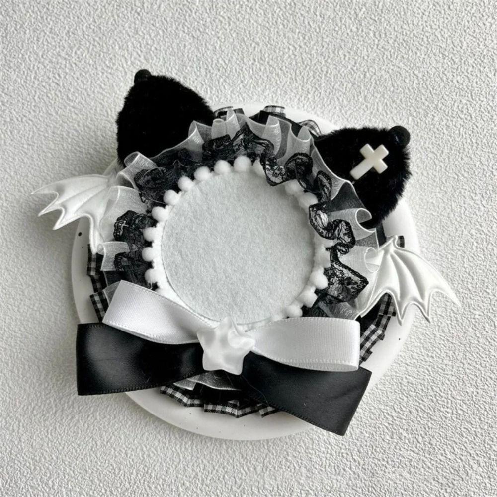 

Основа для демонстрации значков-бантиков, кружевные кошачьи ушки, значок-цветок, магнитный держатель для аниме-значков, аксессуары для ита-бэга чёрный