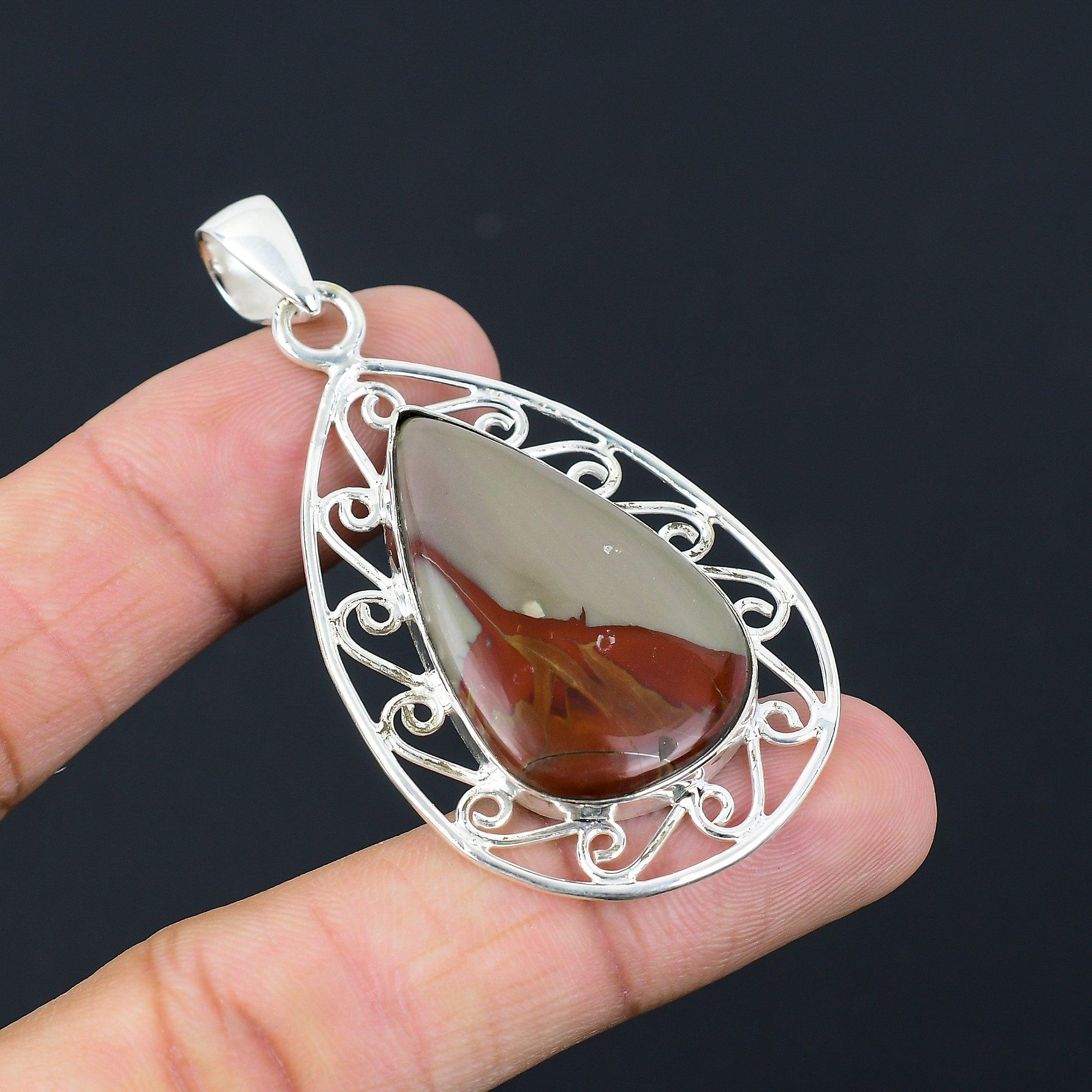 Mothers day Sale 925 Silver Noreena Jasper Gemstone Wife Unique Pendant Jewelry