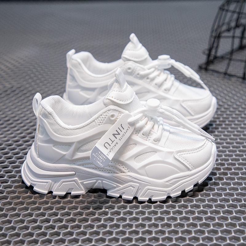 Children's Sports Shoes Spring and Autumn New Styles for Girls' Dad Shoes Breathable Mesh Casual Versatile Boys' Running Shoes