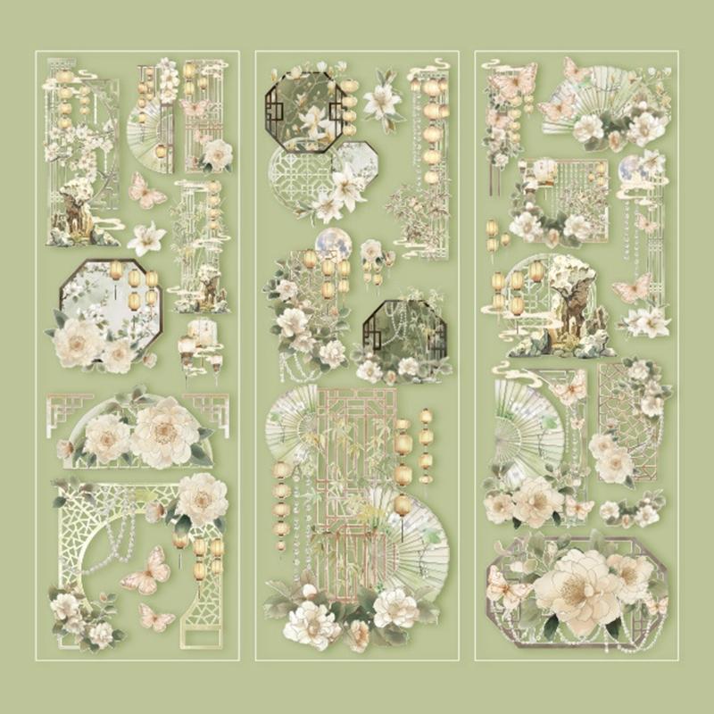Sticker Booklets Artistic Decorative Sticker for Scrapbooking, Journaling, Art Craft, Album, Bullets Journaling, Journal