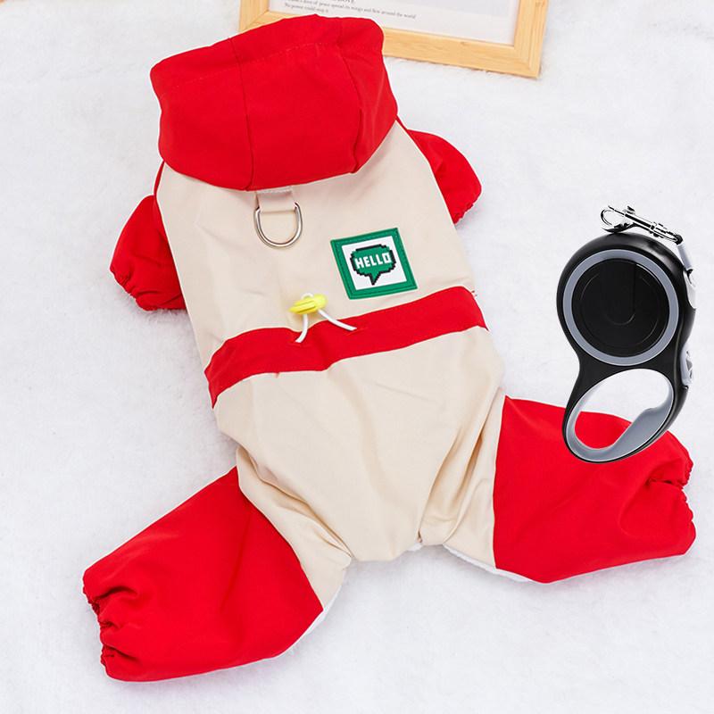 Winter and autumn dog clothing - warm and protective fleece coat for pets, four-legged adventure wear dog clothes for small dogs