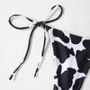 New Style Cow Print Lace-Up Halter Neck Sexy and Fashionable Women's Two-Piece Bikini Swimsuit