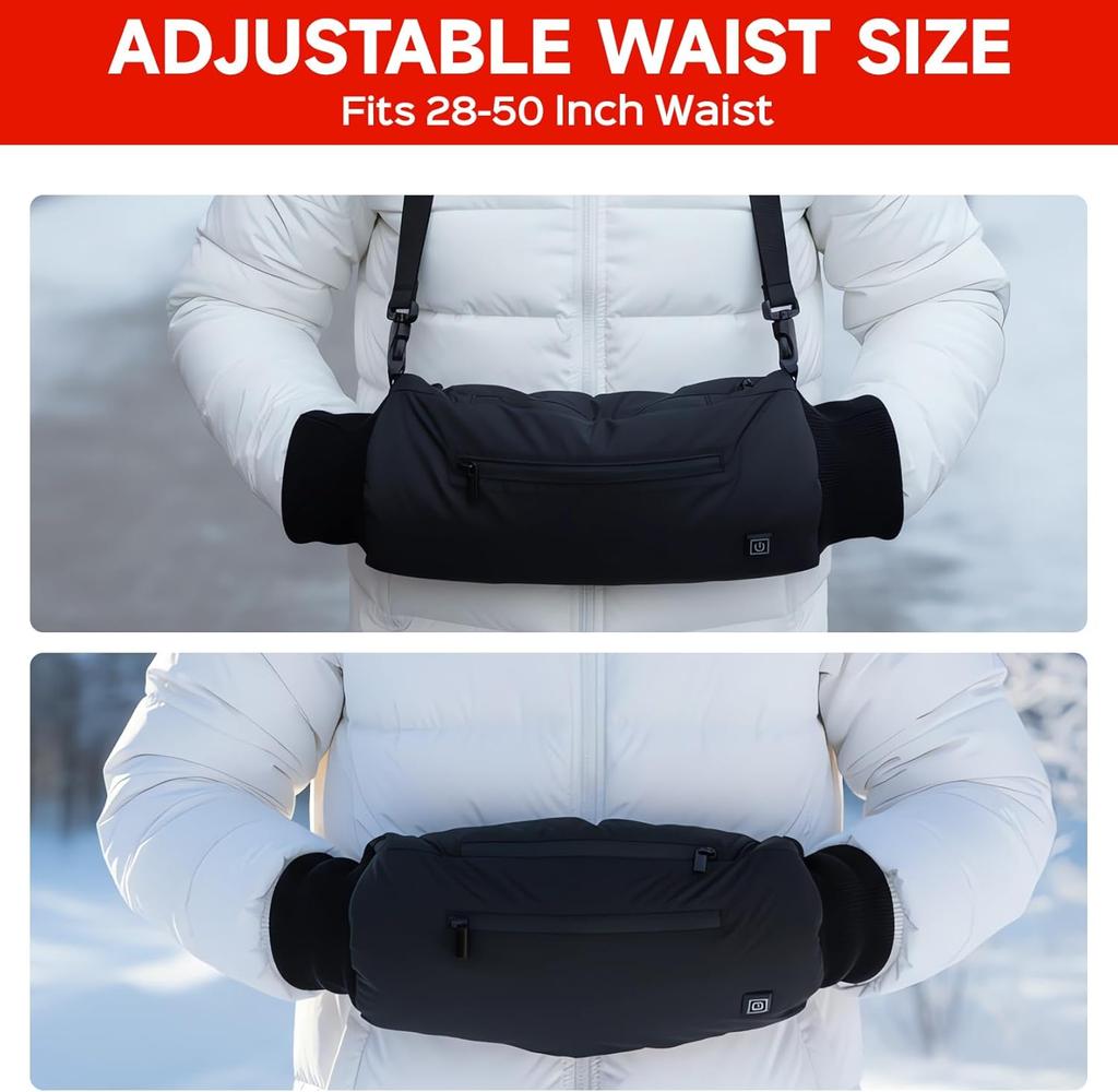 Elektrischer Handwärmer mit 10000mAh Akku - Wiederaufladbarer Taschenwärmer für Männer & Frauen