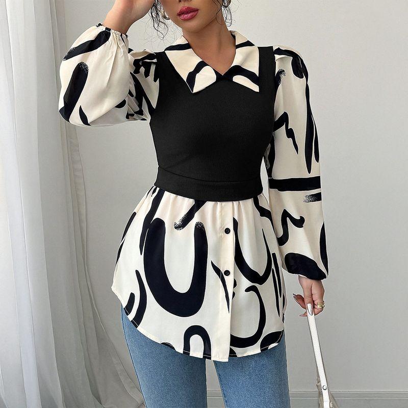 

and American Cross-Border Foreign Trade Women s Clothing Spring Season Amazon Independent Site Casual Vest Tops High-End Printed Shirts for Women Black S