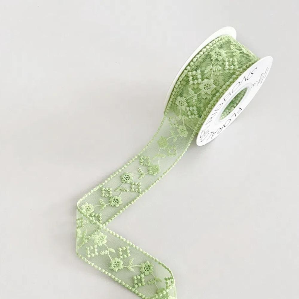 Dekoracyjna 38mm Koronkowa Rzeźbiona Wstążka Ażurowa Ręcznie Robiona DIY Jedwabna Wstążka 8 Jardów Materiały Prezentowe Wstążka do Pakowania Prezentów Tkanina