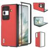 For Honor Magic Vs3 5G Case Genuine Cow Leather Hard PC Phone Back Cover