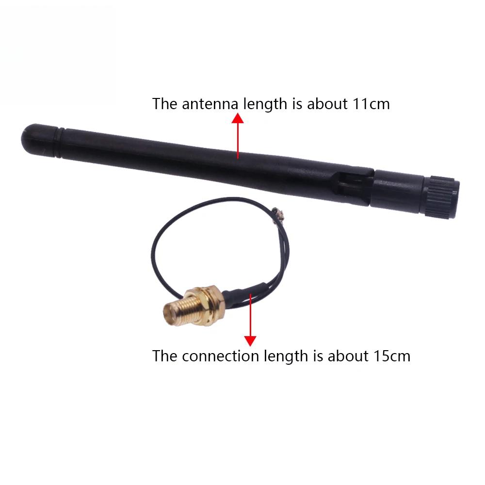 2.4GHz 3dBi WiFi 2.4g Antenna Aerial RP-SMA Male Wireless Router+ 17cm PCI U.FL IPX To RP SMA Male Pigtail Cable ESP8266 ESP32