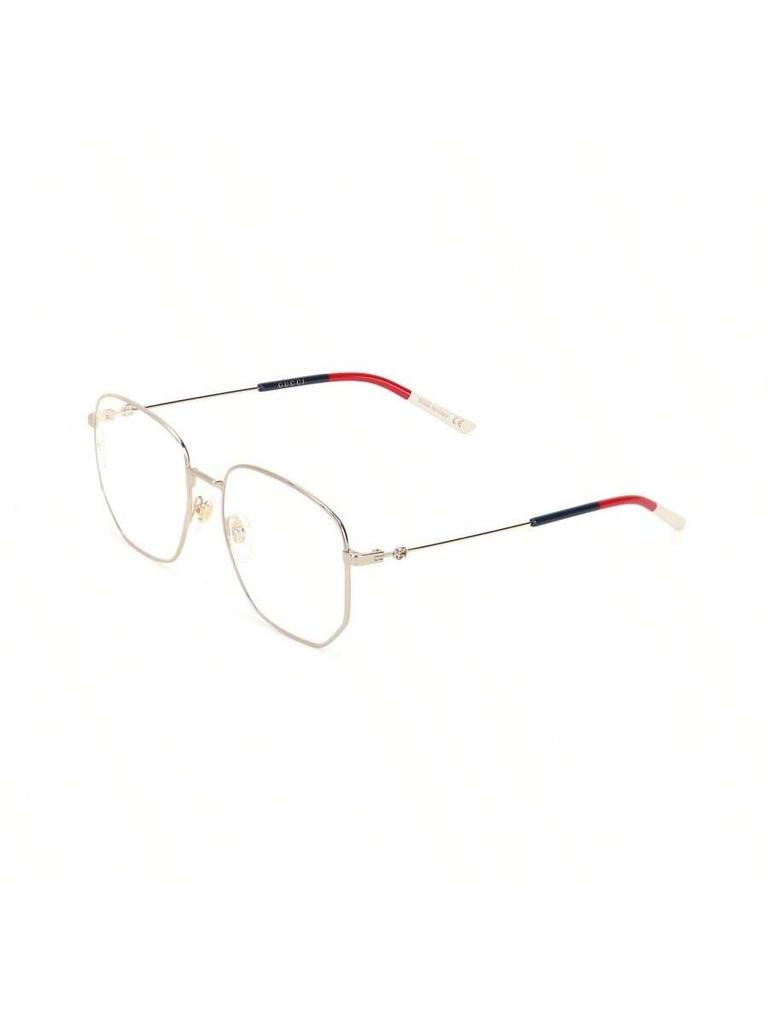 Gucci GG0396O-002 Luxury Geometric Metal Eyeglass Frames