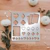 Stainless Steel Cutting Dies Stencils for DIY Scrapbooking/Photo Album Decorative Embossing DIY Paper Card Matte Stainless Steel Color