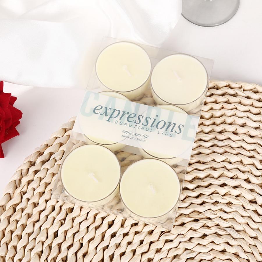 6pc Highly Scented Tealight Candle, Pleasant Fragrance Candle, For Home Décor, Wedding, Party, Holiday, Spa& Aromatherapy