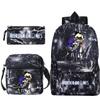Murder Anime Peripheral Printed Children's School Bag Set Cross-border Leisure Student Backpack Three-piece Set