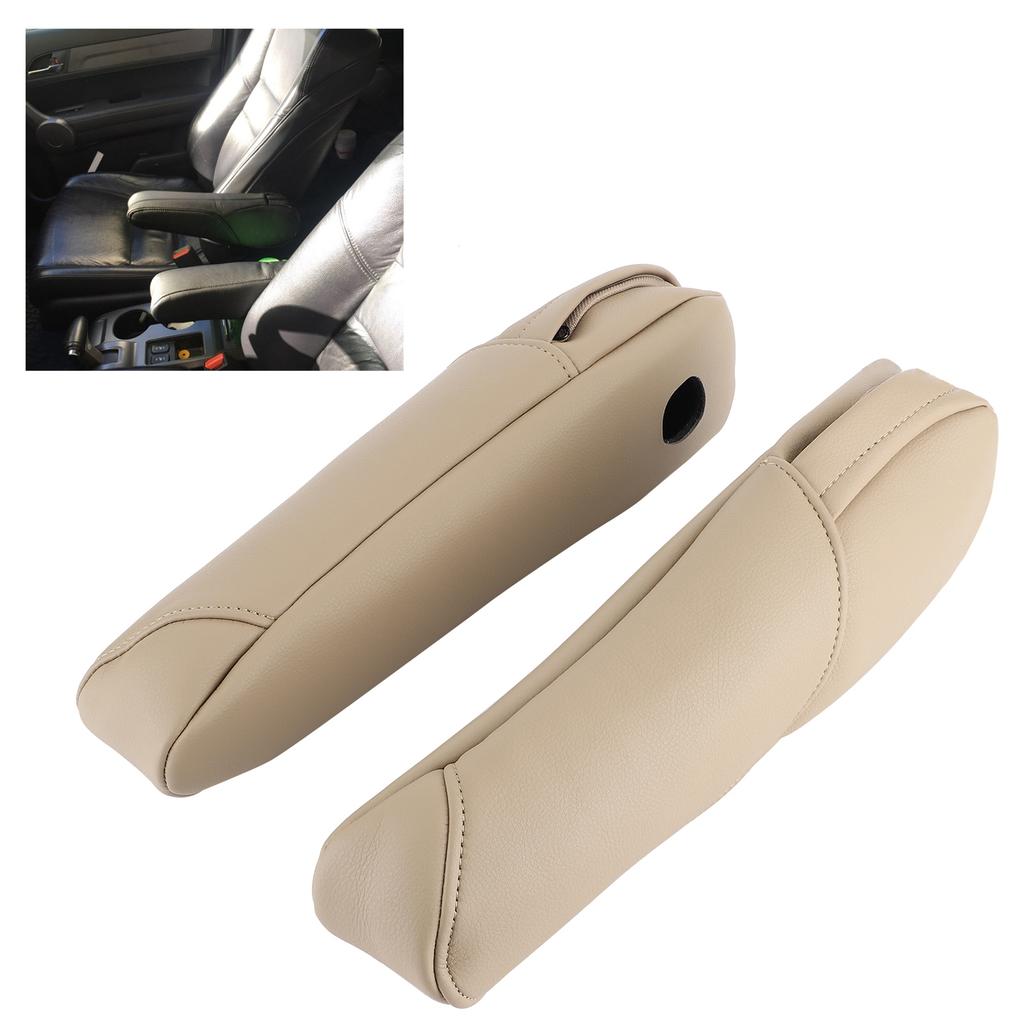 Microfiber Leather Seat Armrest Handle Decor Cover Trim Fit for CRV 2007-2009