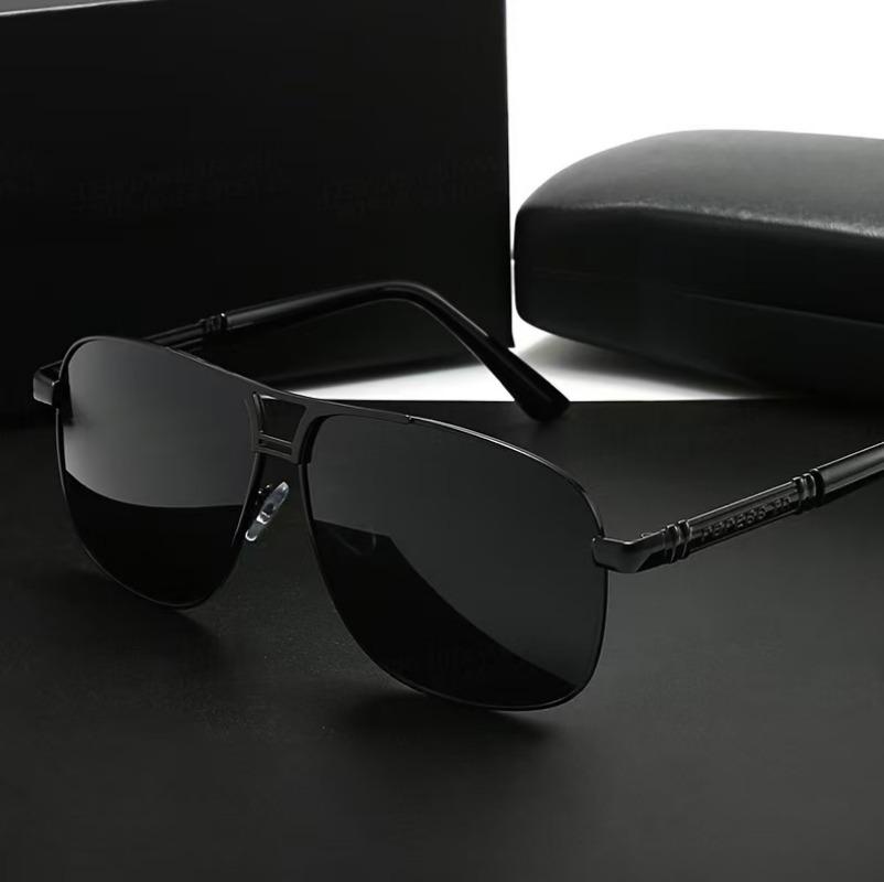 Men Polarized Sunglasses Day Night Dual-Use UV Resistant Glasses High Fashion Trend Eyeglasses UV400