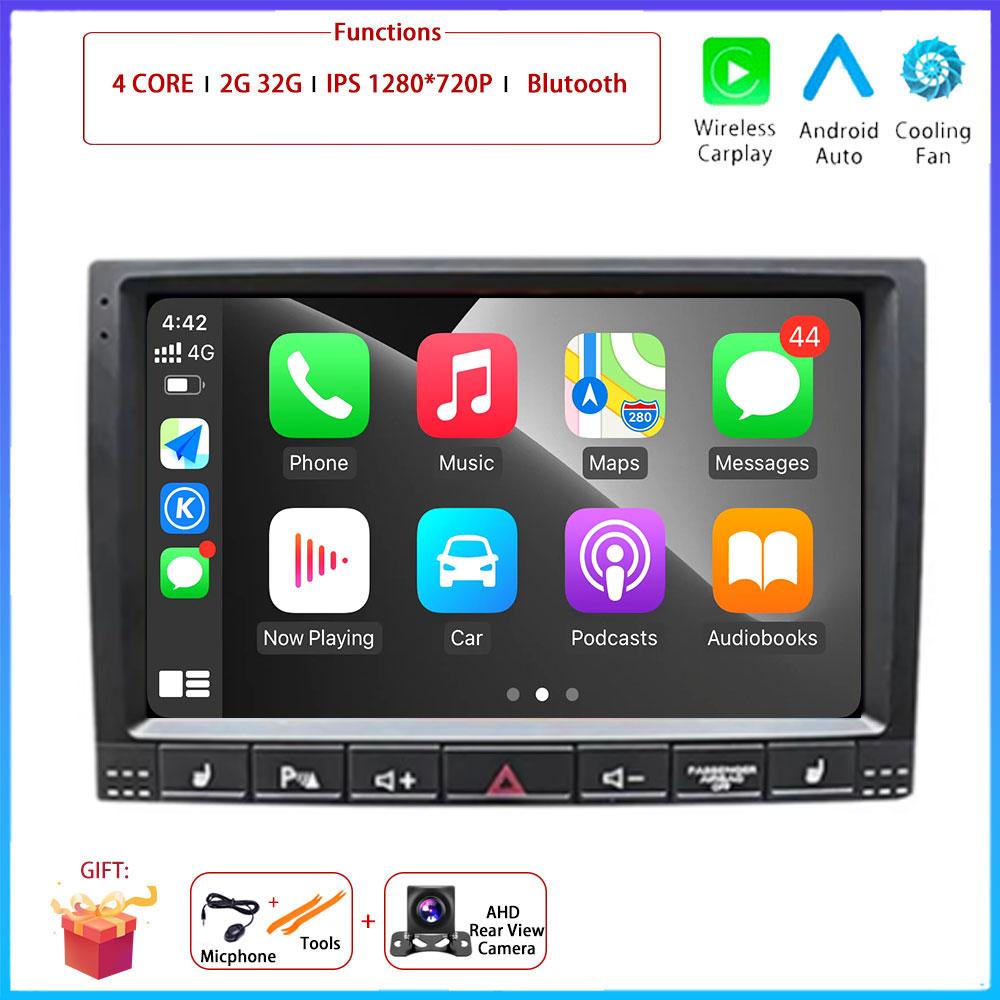 9"4G Android OS For Volkswagen VW Touareg 2002 - 2012 Car Radio Stereo Multimedia Video GPS Navigation Player QLED Screen BT 5.0