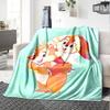 Winter Forest Friends Flannel Blanket Super Soft Warm Cozy Blanket For Sofa Bed Office Travel Allseason Home Decor Gift