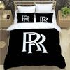Copripiumino con motivo personalizzato R-Rolls-Royce con federe Set di biancheria da letto in microfibra stampato digitalmente 3D Singolo Matrimoniale Queen King